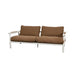 Sand Aluminum & Rise Umber Brown Cushion