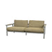 Taupe Aluminum & Rise Turmeric Yellow Cushion