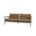 Taupe Aluminum & Rise Umber Brown Cushion