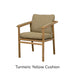 Teak & Rise Turmeric Yellow Cushion