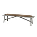 Taupe Aluminum Frame / Umber Brown Cushion