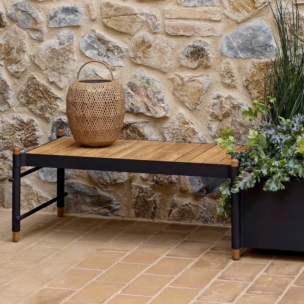 Sticks Outdoor Bench w/ Outdoor Large Planter