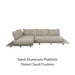 Aluminum Sand Platform - Desert Sand Cushion