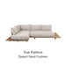 Teak Platform - Desert Sand Cushion