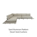Aluminum Sand Platform - Desert Sand Cushion