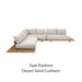 Teak Platform - Desert Sand Cushion