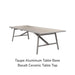 Taupe Aluminum Frame / Ceramic Basalt Grey Top