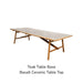 Teak Frame / Ceramic Basalt Grey Top
