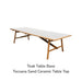 Teak Frame / Ceramic Tocsana Sand Top
