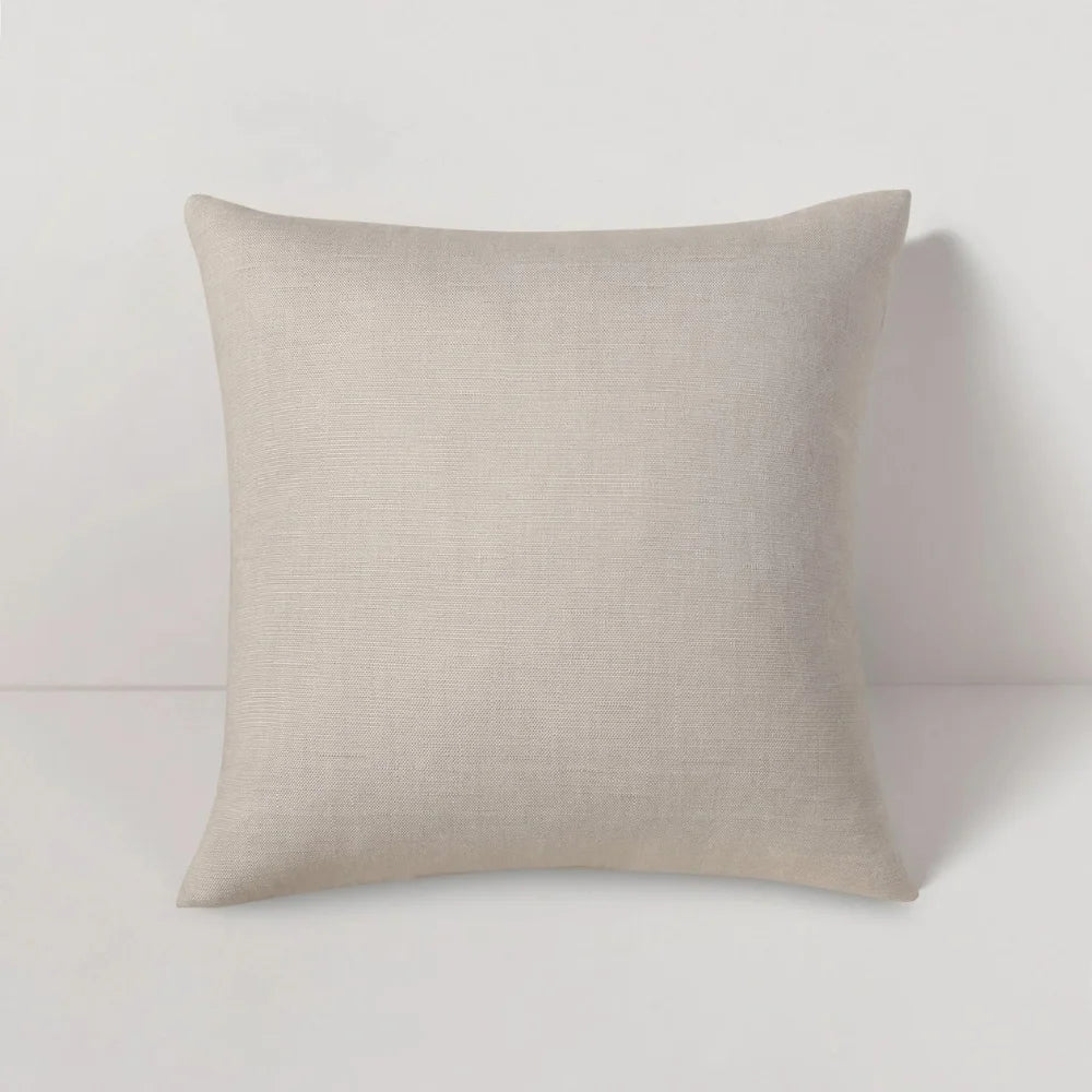 Stirling Linen Outdoor Square Throw Pillow