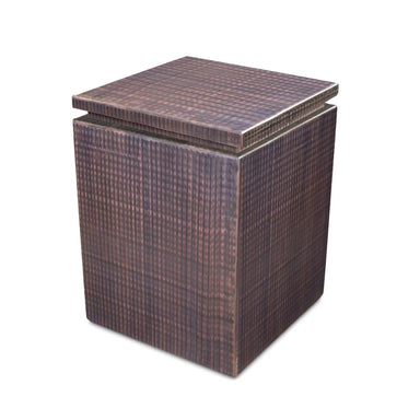 Fire Pit Propane Tank Cover | Copper Vein Powder Coated LP Tank Enclosure | W 16 x D 16 x H 21 