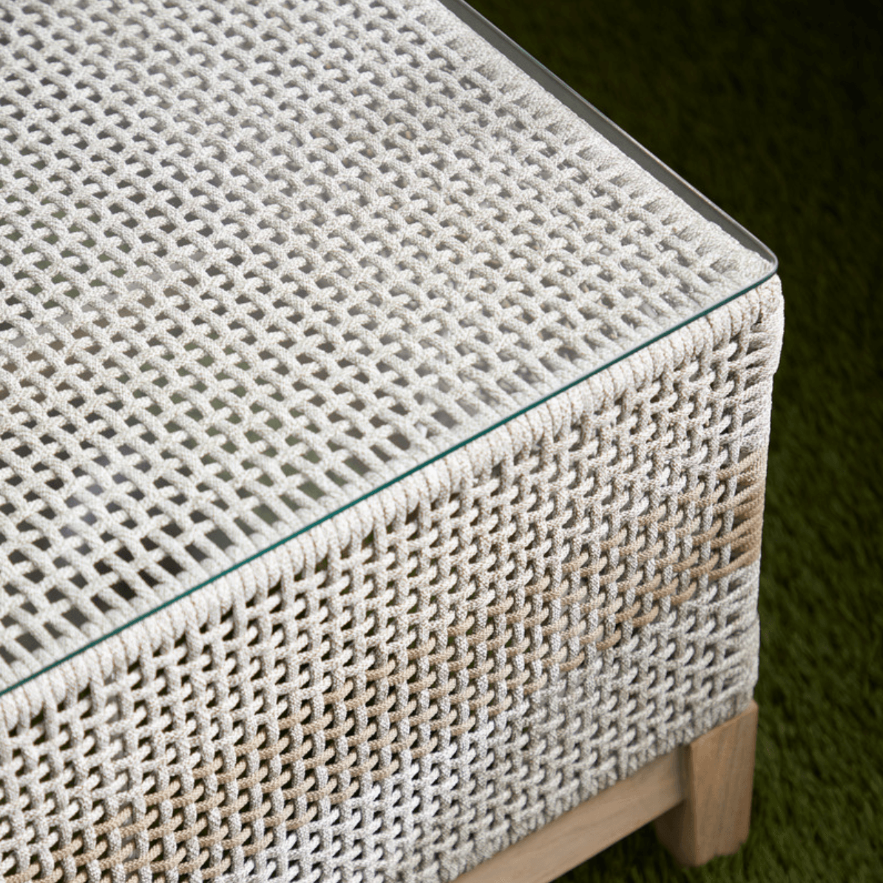 Woven Tapestry Outdoor Coffee Table