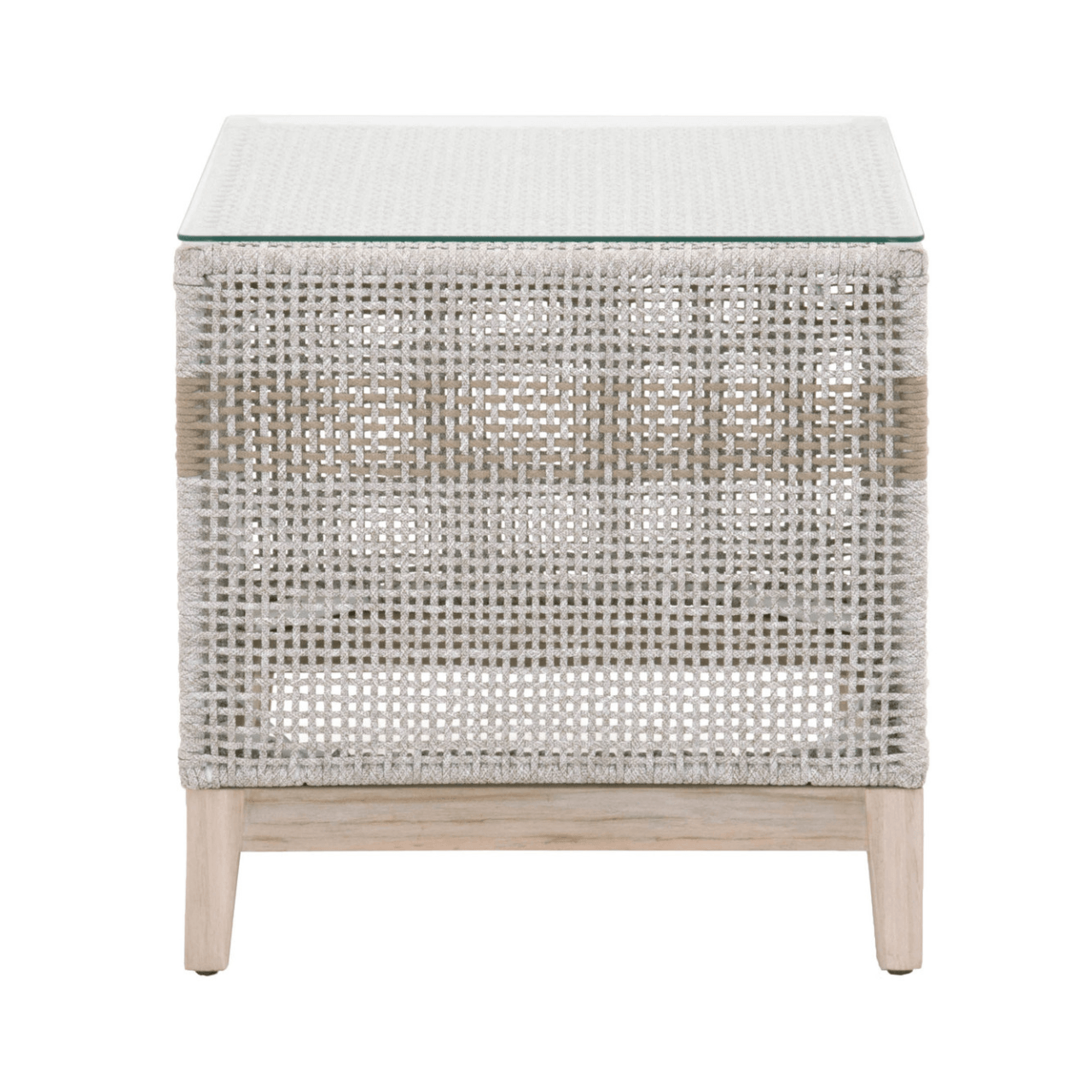 Woven Tapestry Outdoor End Table