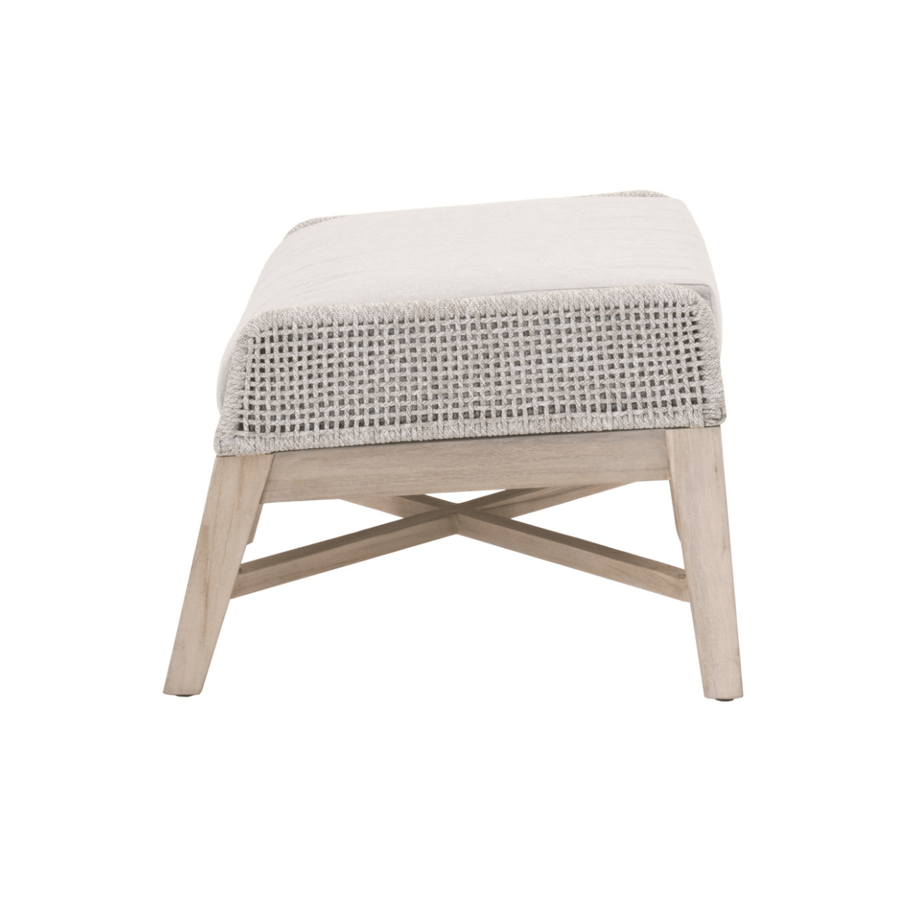 Woven Tapestry Outdoor Footstool