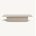 Aluminum Taupe + Natural Travertine Top