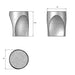 Thalia Concrete Outdoor Round Stool dimensions