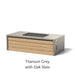 Alloy Finish: Titanium Grey + Oak