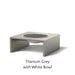 Alloy Finish: Titanium Grey - White Bowl