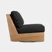 Boxhill's Tulum Outdoor Armless Swivel Lounge Chair Side View