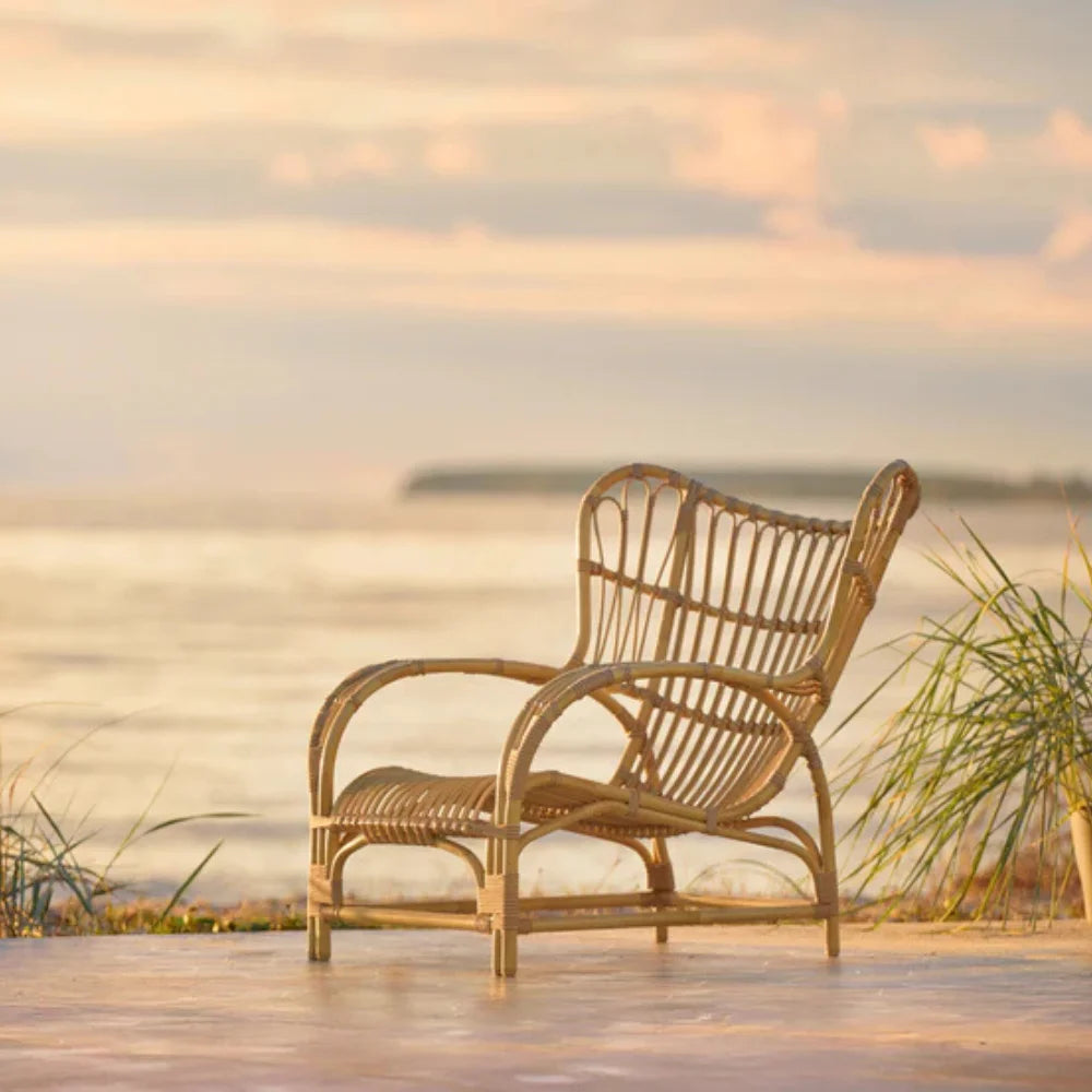 Viggo Boeson Teddy Outdoor Lounge Chair | Alu-Rattan