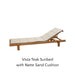 Teak Frame with Natte Sand Cushion