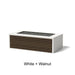 Architectural Finish: White + Walnut