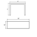 You Concrete Outdoor Console Table dimensions