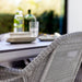 Boxhill's Breeze Dining Weave Chair Light Grey lifestyle image close up view