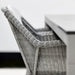 Boxhill's Breeze Dining Weave Chair Light Grey lifestyle image close up view