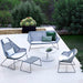 Boxhill's Breeze 2-Seater Outdoor Garden Sofa Light Grey lifestyle image in the garden
