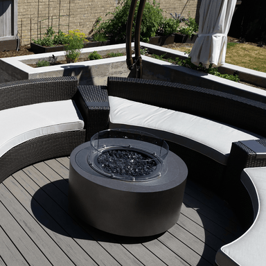 Cylinder Concrete Fire Pit Table