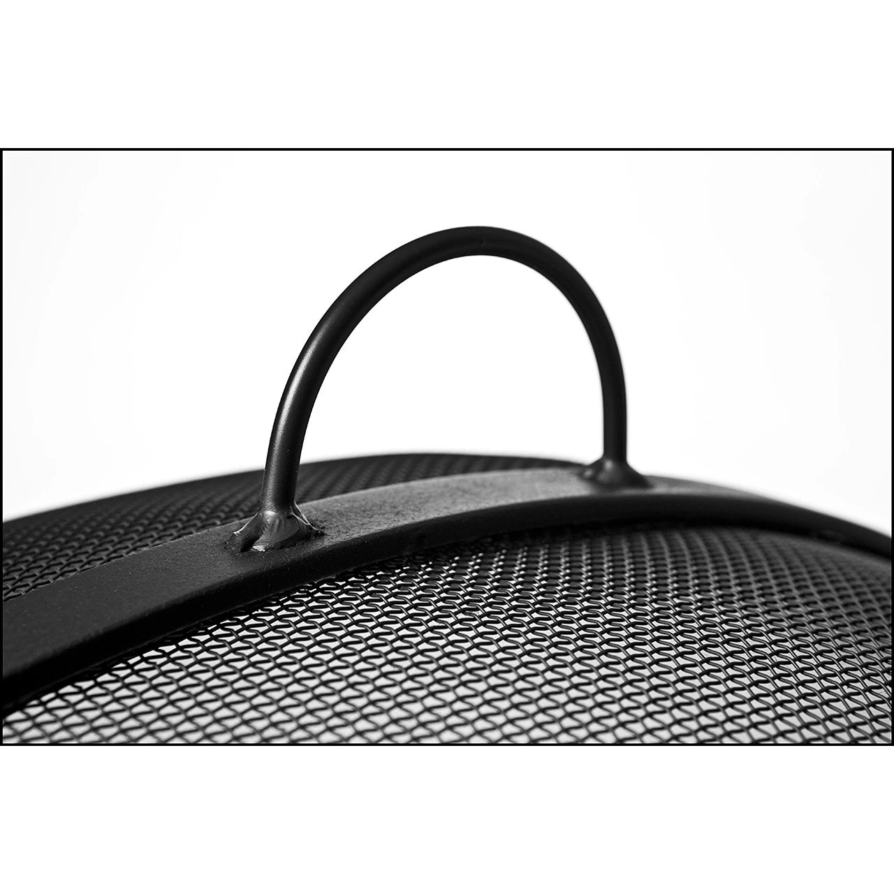 Dome Fire Pit Cover | Steel |  Lift Off Dome Round Fire Pit Screen Cover 