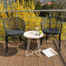 Boxhill's Blend Armchair Outdoor Lava Grey lifestyle image  at balcony