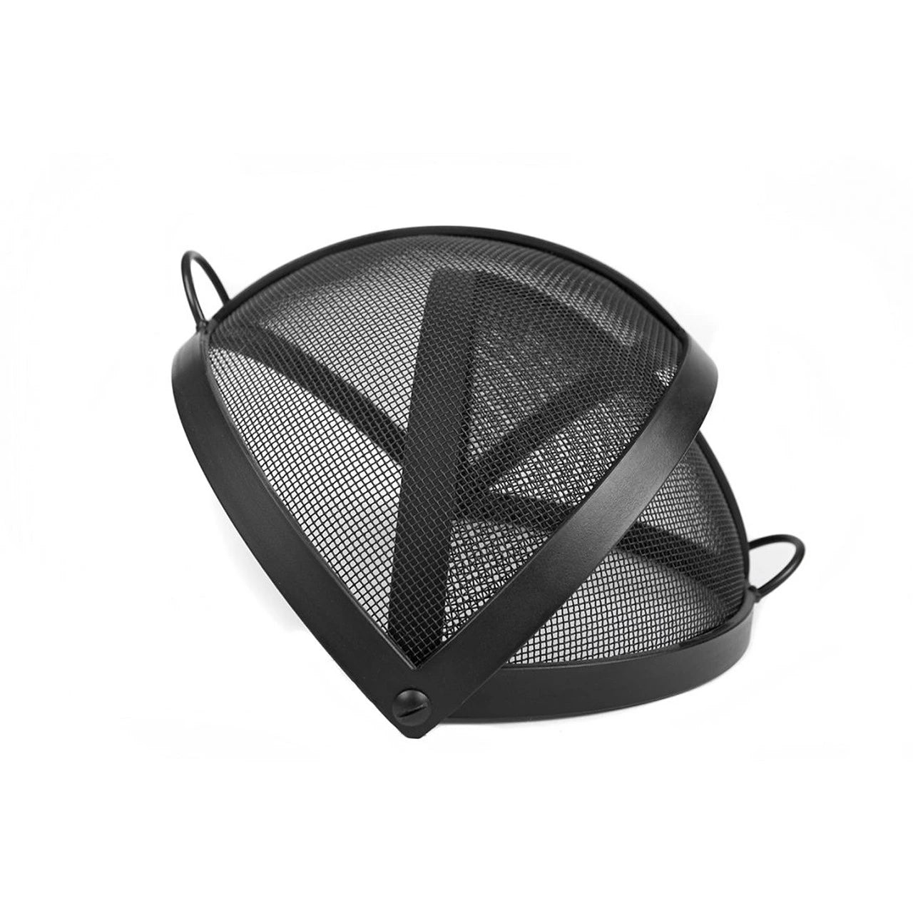 Dome Fire Pit Cover | Steel | Pivot Round Fire Pit Screen Cover 
