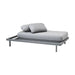 Boxhill's Space light grey outdoor 2-seater sectional sofa on white background