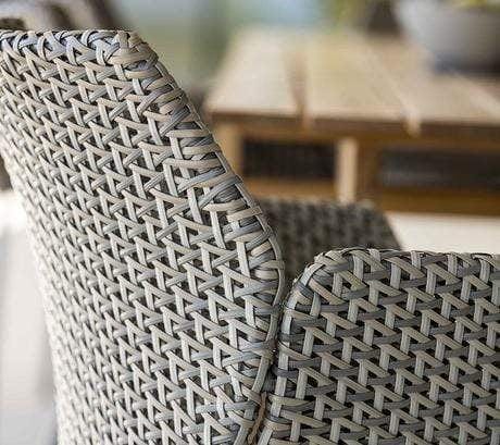 Boxhill's Vibe light grey outdoor armchair close up view