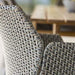 Boxhill's Vibe light grey outdoor armchair close up view
