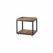 Boxhill's LEVEL Square Coffee Table Lava Grey with Teak Table Top