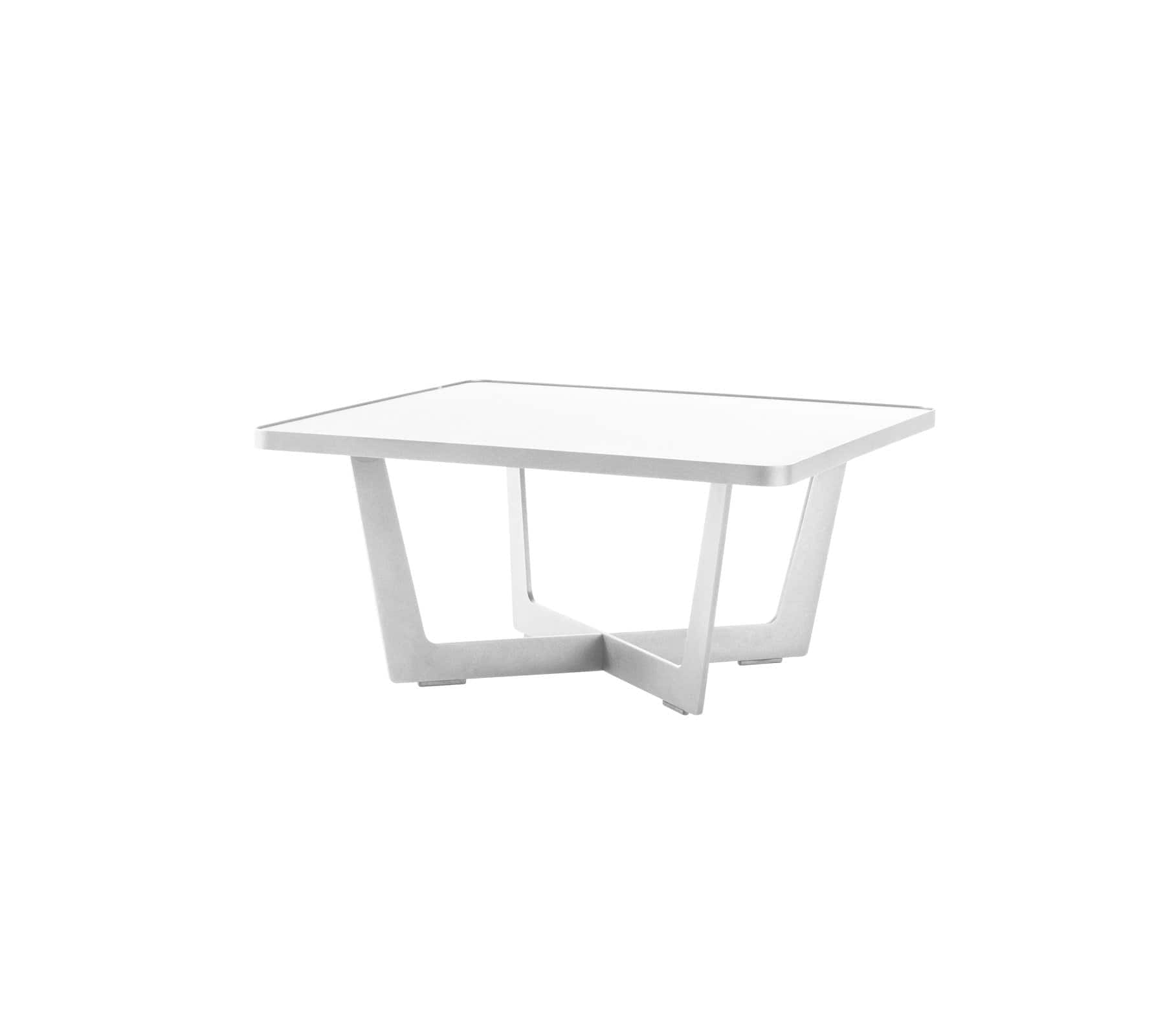 Boxhill's Time-Out white outdoor small coffee table on white background