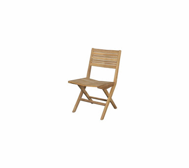 Boxhill's Flip Folding Outdoor Teak Dining chair front side view in white background