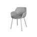 Boxhill's Vibe light grey outdoor armchair with grey cushion on white background