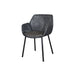 Boxhill's Vibe black outdoor armchair with dark grey cushion on white background