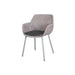Boxhill's Vibe light grey / maroon outdoor armchair with dark grey cushion on white background