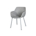 Boxhill's Vibe light grey outdoor armchair without cushion on white background
