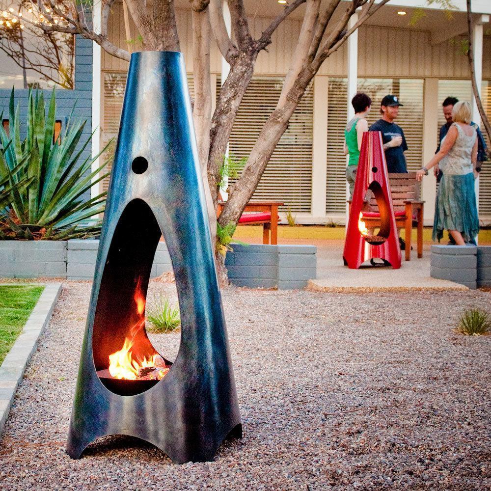 Black & Red Modfire Fuel Fire Pit Lifestyle