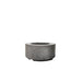 Cilindro Outdoor Concrete Grey Round Fire Table in white background