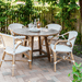 George Outdoor Teak Round Dining Table