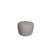 Boxhill's taupe outdoor round small Conic soft rope footstool on white background
