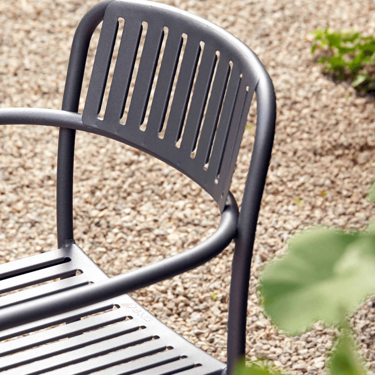 Patio Slatted Dining Armchair (Set of 2)