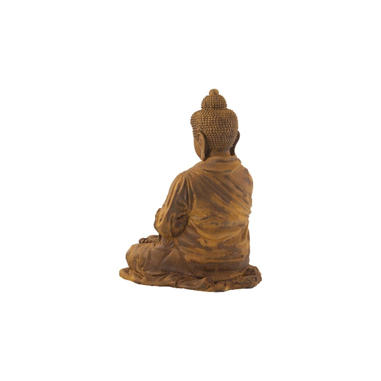 Enchanting Rust Buddha Sculpture